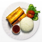 Springrolls with rice