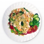 Katkaravut ja paistettu nuudelit